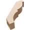 Ekena Millwork 3-inch W x 12-inch D x 12-inch H Valencia Rough Cedar Woodgrain TimberThane Knee Brace, Primed BRCUR03X12X12VALRCPR - alternate 5